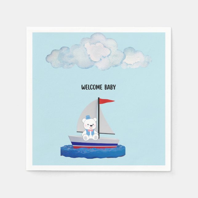 Baby Shower Paper Napkins (Front)