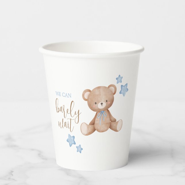 Baby Shower Paper Paper Cup - Bear Baby Shower (Front)