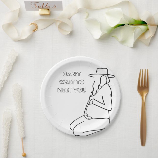 Baby Shower Paper Plate (Wedding)