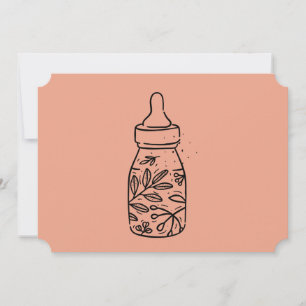 Baby Shower Party Baby Bottle Invitation