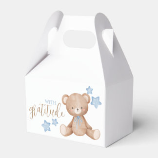 Baby Shower Party Favour Box - Bear Theme