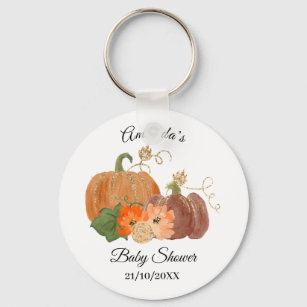 Baby Shower Party Favour Button Key Ring