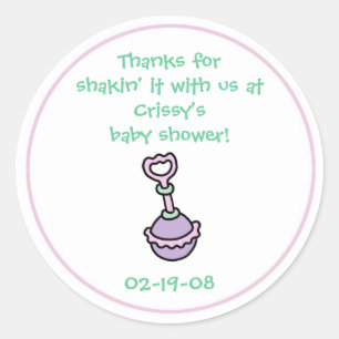 Baby Shower Party Favour Sticker