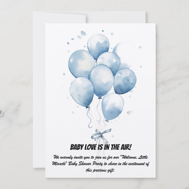 Baby Shower Party Invitation (Front)