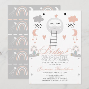 Baby Shower Pathway to the Moon Invitation