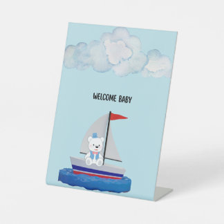 Baby Shower Pedestal Sign