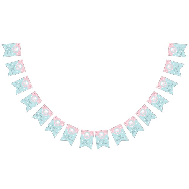 Baby Shower Peek-a-Boo, Swallowtail Bunting Banner (All)