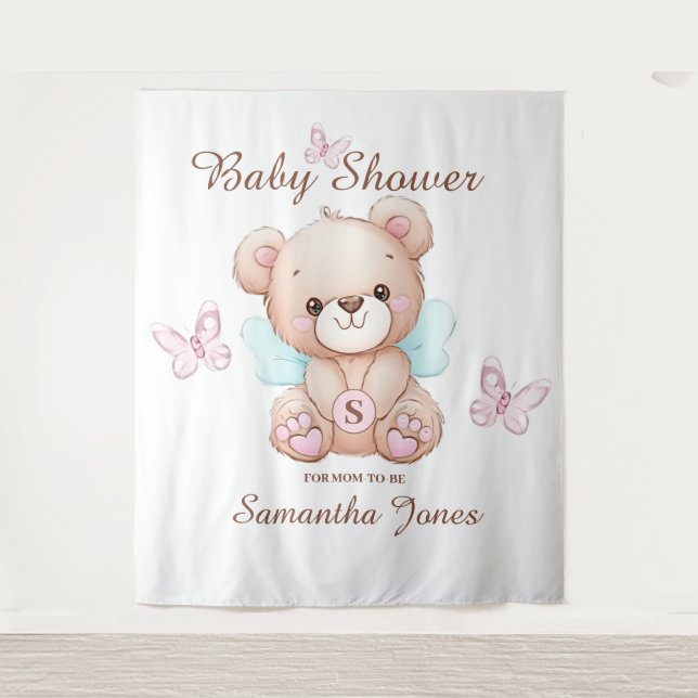 Baby Shower Personalised Tapestry (Front)