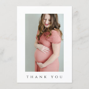 baby shower photo thank you card
