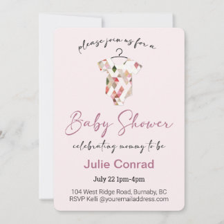 Baby Shower Pink Invitation