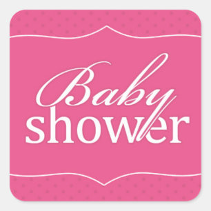 Baby Shower Pink Sticker