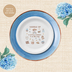 Baby Shower Plates Cowboy Themed Baby Shower