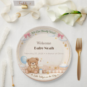 Baby Shower Plates Teddy Bear Theme