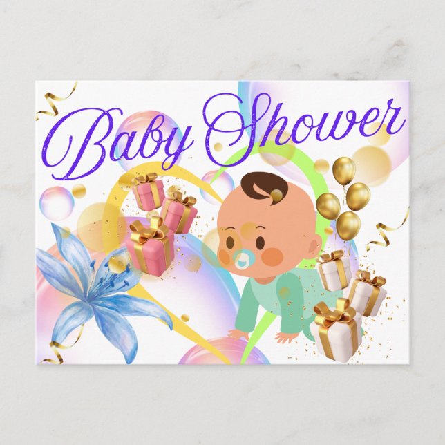 Baby Shower Postcard (Front)