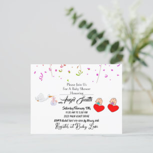 Baby Shower Postcard