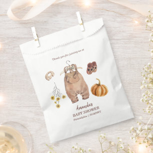 Baby Shower Pumpkin Minimalist Baby Favour Bag