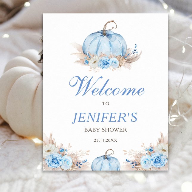 Baby Shower Pumpkin Welcome Sign (Creator Uploaded)