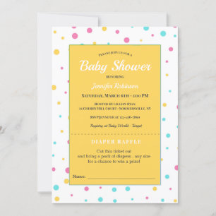 Baby Shower Raffle Invitation
