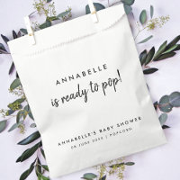 Baby Shower | Ready to Pop Modern Fun Popcorn