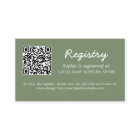 Baby Shower Registry QR Code Sage Green