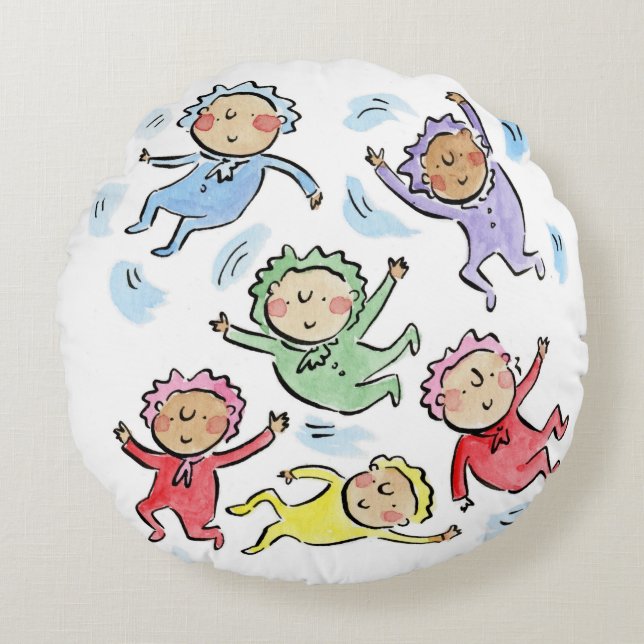 Baby Shower Round Cushion (Front)