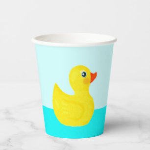 Baby Shower Rubber Duck Paper Cups