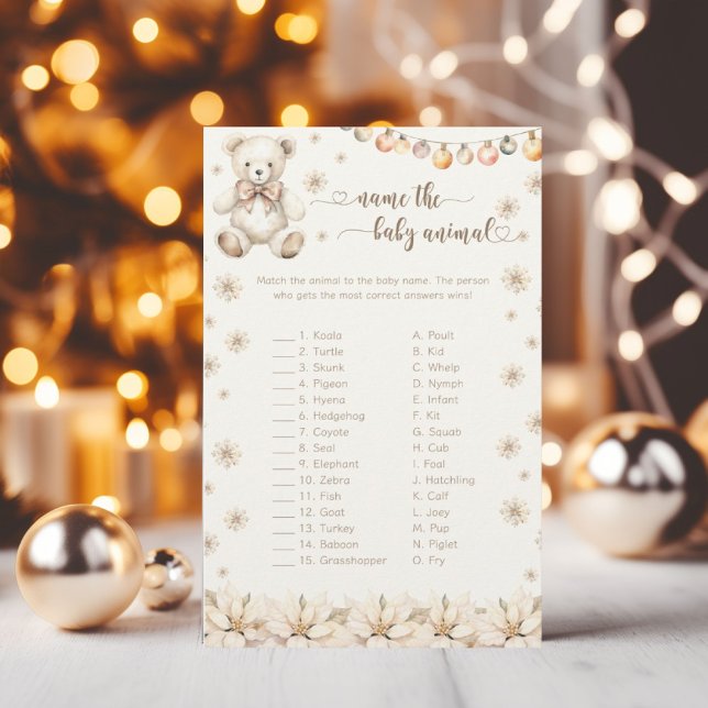 Baby Shower Script Baby Animal Matching Baby Game  (Creator Uploaded)