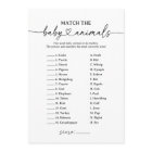 Baby Shower Script Baby Animal Matching Baby Game