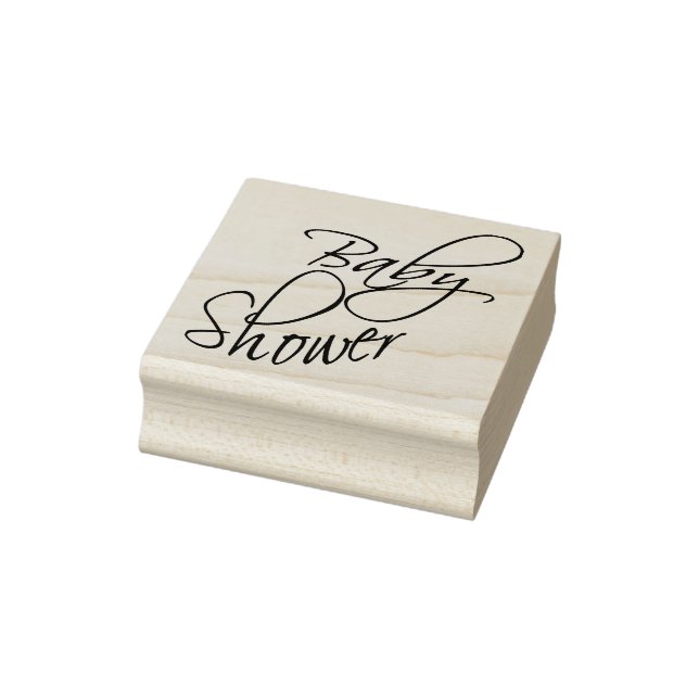 Baby Shower - Script Rubber Stamp (Stamp)