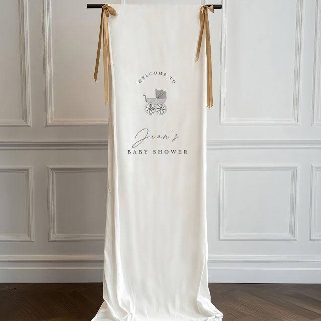 Baby Shower Sign, Baby stroller decorations, custo Banner (Creator Uploaded)