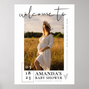 Baby Shower Sign Photo Welcome Sign Poster