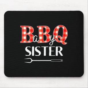 Baby shower sister bbq party cute matching family  mouse pad