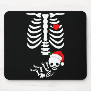 Baby Shower Skeleton Christmas Santa Pregnancy Ann Mouse Pad