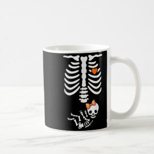Baby Shower Skeleton Halloween Pregnancy Annouceme Coffee Mug