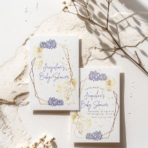 Baby shower snowman Purple theme Invitation Card