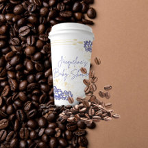 Baby shower Snowman Purple theme paper cups