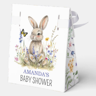 Baby Shower Some bunny wildflowers Favour Box