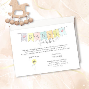 Baby Shower Sprinkle Bear Balloons & Banner