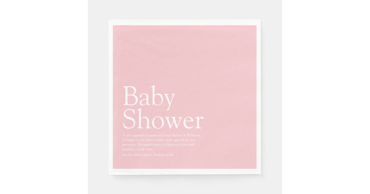Baby Shower / Sprinkle Definition Napkin