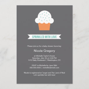 Baby Shower   Sprinkled With Love Invitation