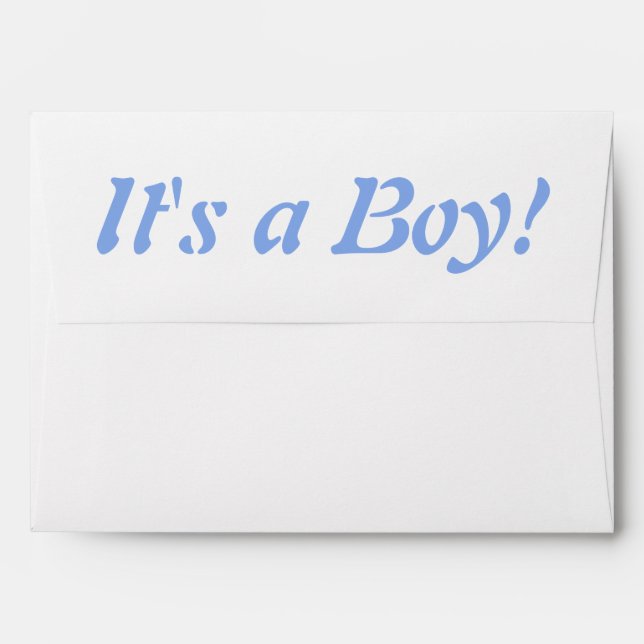 Baby Shower Squid Envelopes (Back (Top Flap))