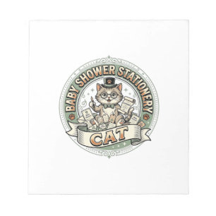 Baby Shower Stationery Cat Baby Shower Stationery Notepad