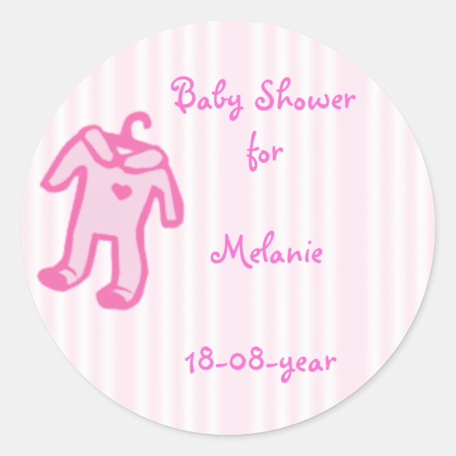 Baby Shower sticker (Front)
