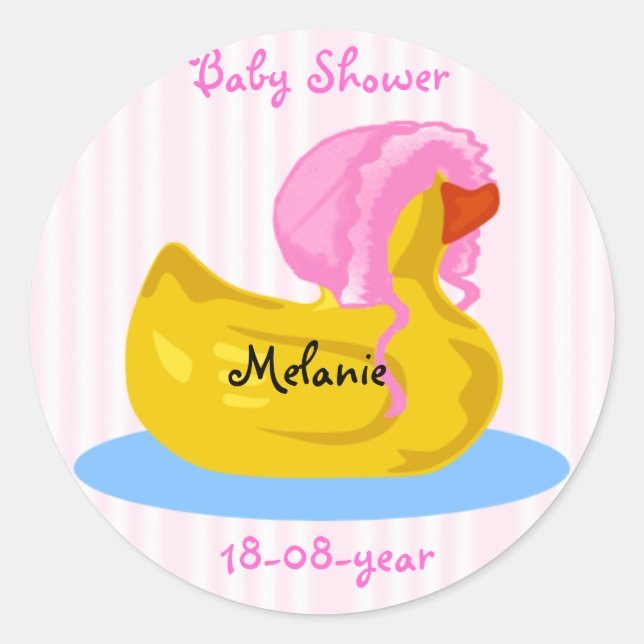 Baby Shower sticker - (Front)