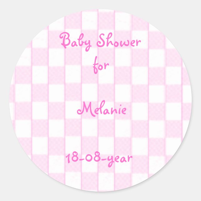 Baby Shower sticker (Front)