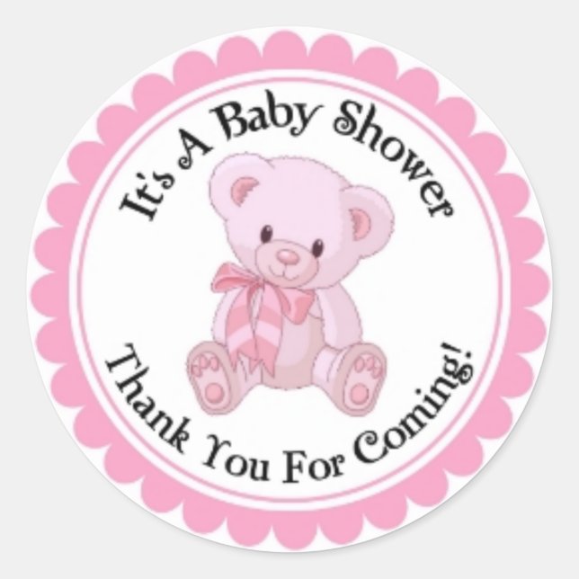 baby shower sticker (Front)