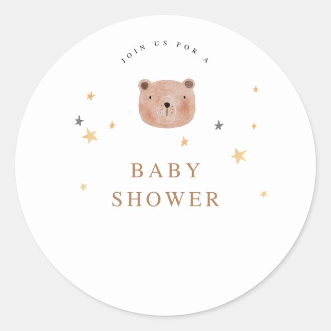 Baby shower stickers  (Front)