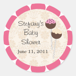 Baby Shower Stickers Cake Pops