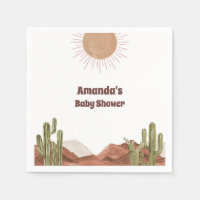 Baby Shower Sun Desert Cactus Baby Shower