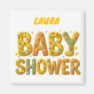 Baby shower surprise magnet